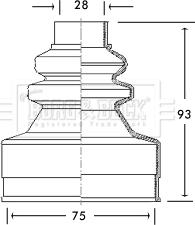 Borg & Beck BCB2738 - Joint-soufflet, arbre de commande cwaw.fr