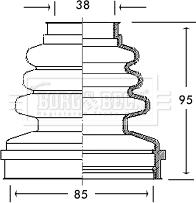 Borg & Beck BCB2737 - Joint-soufflet, arbre de commande cwaw.fr