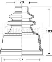 Borg & Beck BCB2775 - Joint-soufflet, arbre de commande cwaw.fr