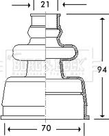 Borg & Beck BCB2776 - Joint-soufflet, arbre de commande cwaw.fr