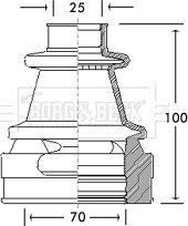 Borg & Beck BCB2772 - Joint-soufflet, arbre de commande cwaw.fr