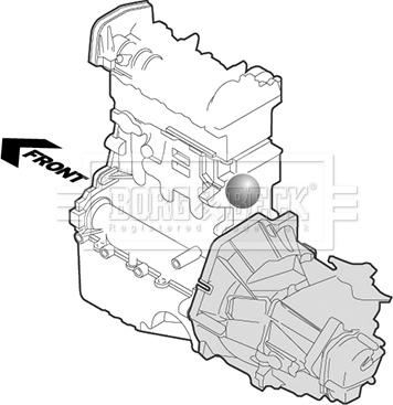 Borg & Beck BEM4459 - Support moteur cwaw.fr