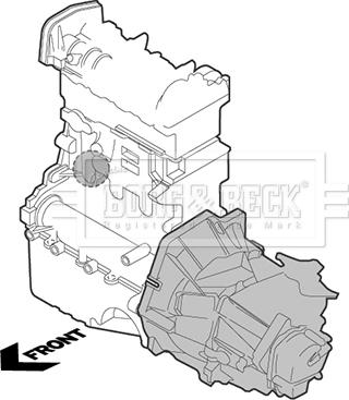 Borg & Beck BEM4423 - Support moteur cwaw.fr