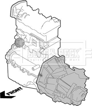 Borg & Beck BEM4093 - Support moteur cwaw.fr