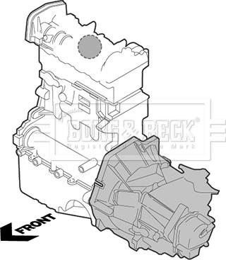 Borg & Beck BEM4005 - Support moteur cwaw.fr