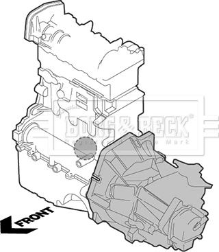 Borg & Beck BEM4111 - Support moteur cwaw.fr