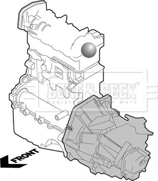 Borg & Beck BEM4341 - Support moteur cwaw.fr