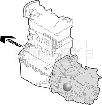 Borg & Beck BEM4209 - Support moteur cwaw.fr