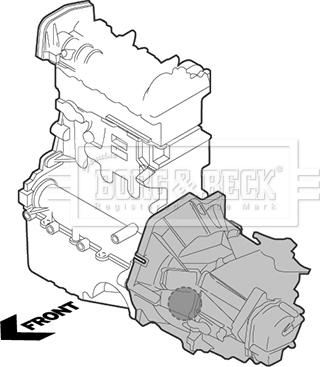 Borg & Beck BEM4282 - Support moteur cwaw.fr