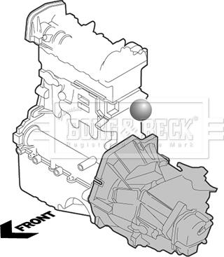 Borg & Beck BEM3460 - Support moteur cwaw.fr