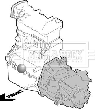 Borg & Beck BEM3650 - Support moteur cwaw.fr