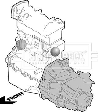 Borg & Beck BEM3099 - Support moteur cwaw.fr