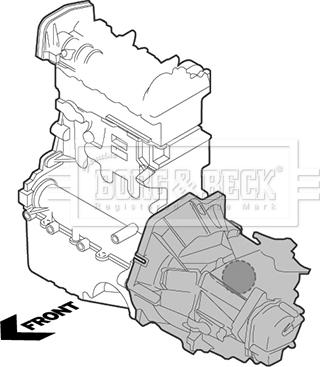 Borg & Beck BEM4045 - Support moteur cwaw.fr