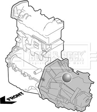 Borg & Beck BEM3641 - Support moteur cwaw.fr