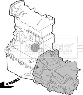 Borg & Beck BEM3515 - Support moteur cwaw.fr