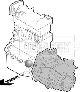 Borg & Beck BEM3018 - Support moteur cwaw.fr