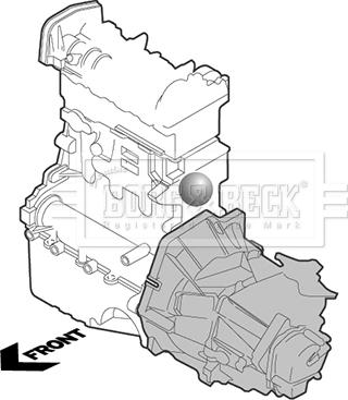 Borg & Beck BEM4287 - Support moteur cwaw.fr