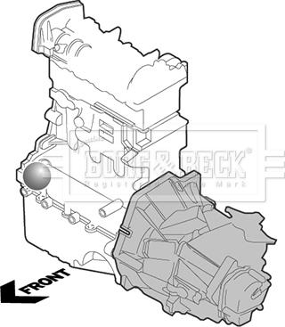 Borg & Beck BEM3896 - Support moteur cwaw.fr