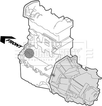 Borg & Beck BEM3634 - Support moteur cwaw.fr