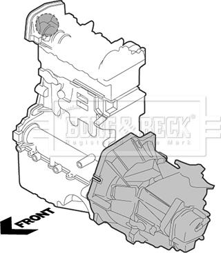 Borg & Beck BEM4079 - Support moteur cwaw.fr