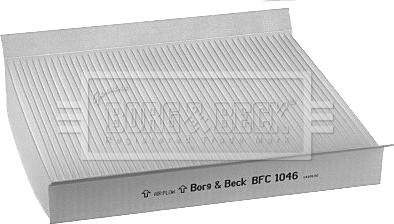 Borg & Beck BFC1046 - Filtre, air de l'habitacle cwaw.fr