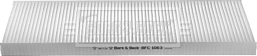 Borg & Beck BFC1063 - Filtre, air de l'habitacle cwaw.fr