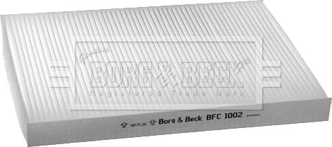 Borg & Beck BFC1002 - Filtre, air de l'habitacle cwaw.fr