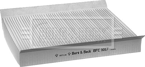 Borg & Beck BFC1017 - Filtre, air de l'habitacle cwaw.fr