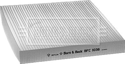 Borg & Beck BFC1036 - Filtre, air de l'habitacle cwaw.fr