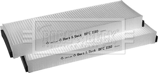 Borg & Beck BFC1110 - Filtre, air de l'habitacle cwaw.fr