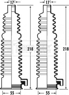 Borg & Beck BSG3301 - Jeu de joints-soufflets, direction cwaw.fr