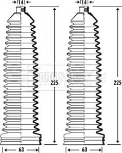 Borg & Beck BSG3337 - Jeu de joints-soufflets, direction cwaw.fr