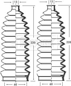 Borg & Beck BSG3243 - Jeu de joints-soufflets, direction cwaw.fr