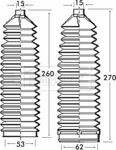 Borg & Beck BSG3228 - Jeu de joints-soufflets, direction cwaw.fr