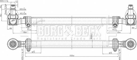 Borg & Beck BTR33267 - Barre de connexion cwaw.fr