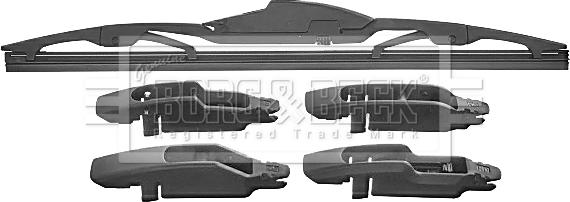 Borg & Beck BW12R.10 - Balai d'essuie-glace cwaw.fr