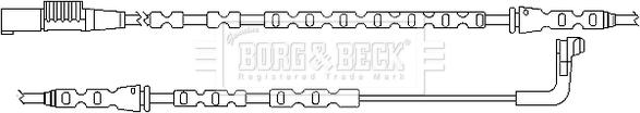 Borg & Beck BWL3092 - Contact d'avertissement, usure des plaquettes de frein cwaw.fr