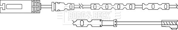 Borg & Beck BWL3057 - Contact d'avertissement, usure des plaquettes de frein cwaw.fr