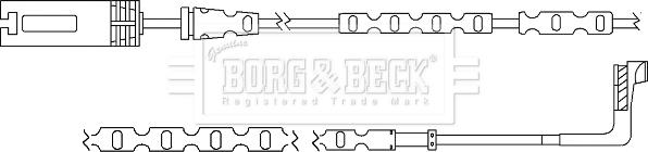 Borg & Beck BWL3060 - Contact d'avertissement, usure des plaquettes de frein cwaw.fr