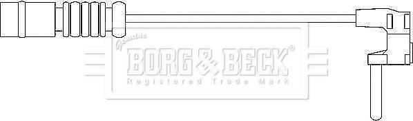 Borg & Beck BWL3002 - Contact d'avertissement, usure des plaquettes de frein cwaw.fr