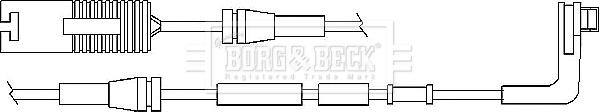 Borg & Beck BWL3011 - Contact d'avertissement, usure des plaquettes de frein cwaw.fr