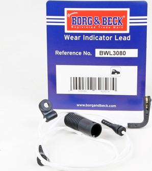 Borg & Beck BWL3080 - Contact d'avertissement, usure des plaquettes de frein cwaw.fr