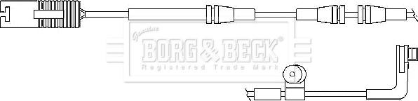 Borg & Beck BWL3030 - Contact d'avertissement, usure des plaquettes de frein cwaw.fr