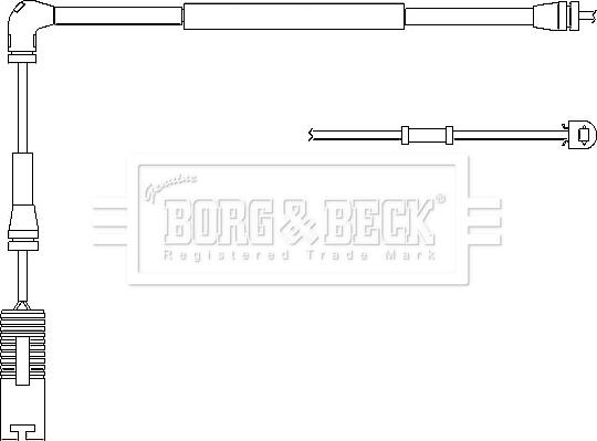 Borg & Beck BWL3026 - Contact d'avertissement, usure des plaquettes de frein cwaw.fr