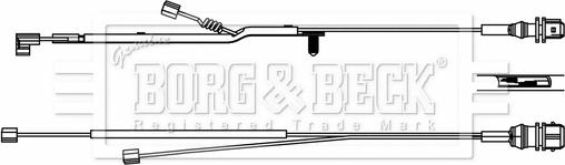 Borg & Beck BWL33085 - Contact d'avertissement, usure des plaquettes de frein cwaw.fr