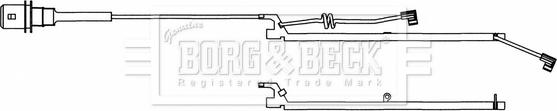 Borg & Beck BWL33086 - Contact d'avertissement, usure des plaquettes de frein cwaw.fr