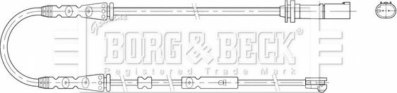 Borg & Beck BWL3209 - Contact d'avertissement, usure des plaquettes de frein cwaw.fr