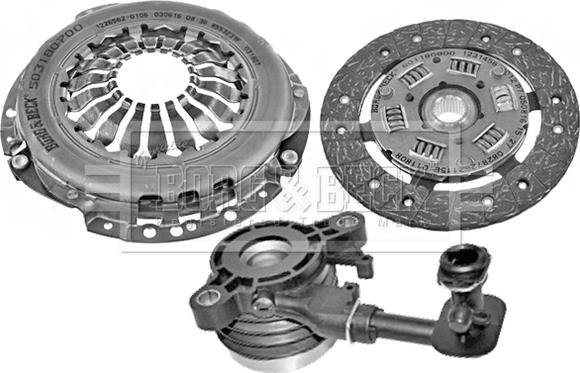 Borg & Beck HKT1196 - Kit d'embrayage cwaw.fr