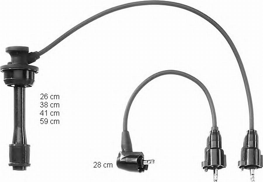 BorgWarner (BERU) 0 300 890 925 - Kit de câbles d'allumage cwaw.fr