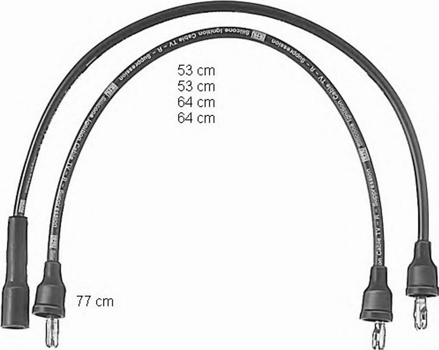 BorgWarner (BERU) 0 300 890 570 - Kit de câbles d'allumage cwaw.fr